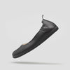 Womens black leather slip on sandals Baer