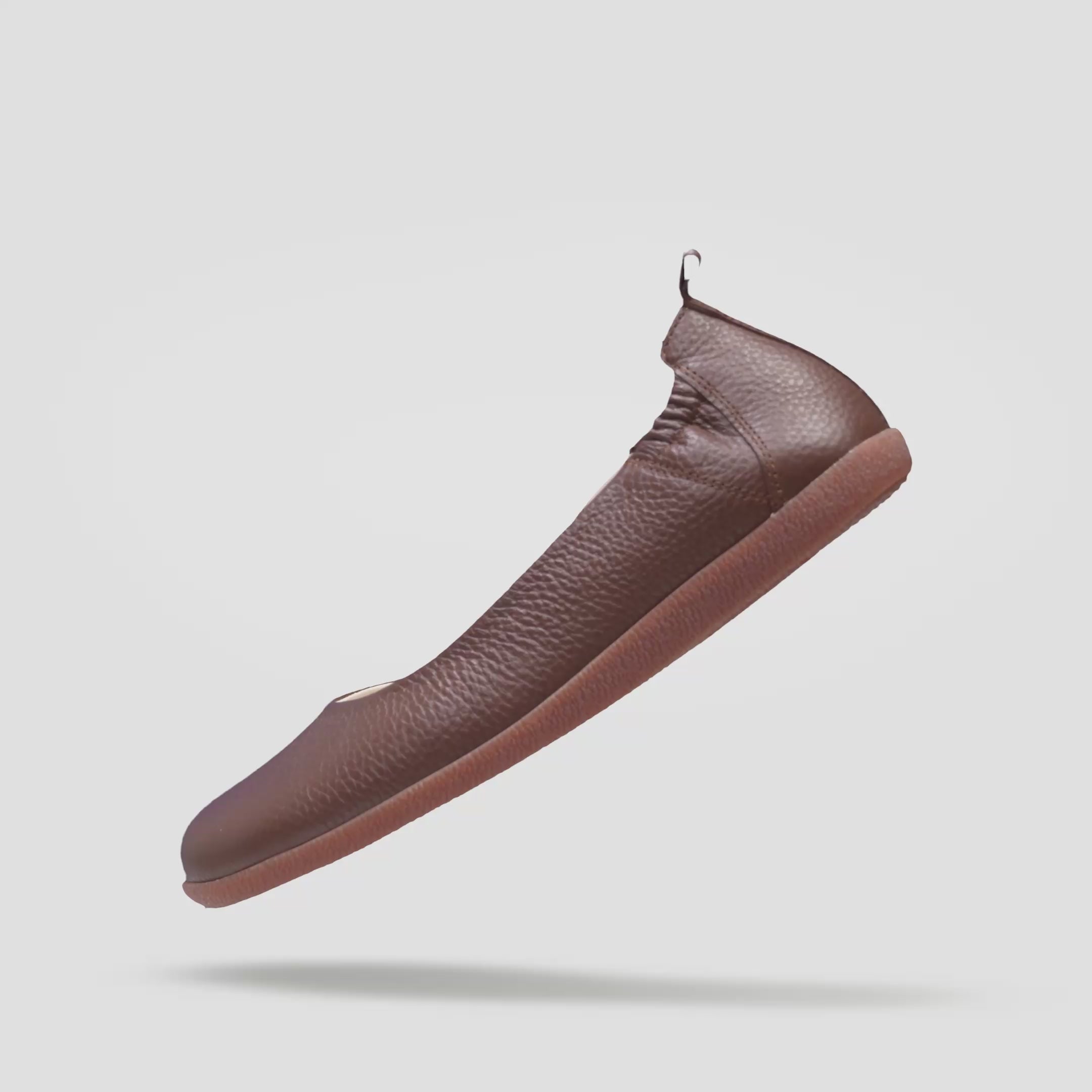 Load video: Womens leather travel slip on sandals Baer